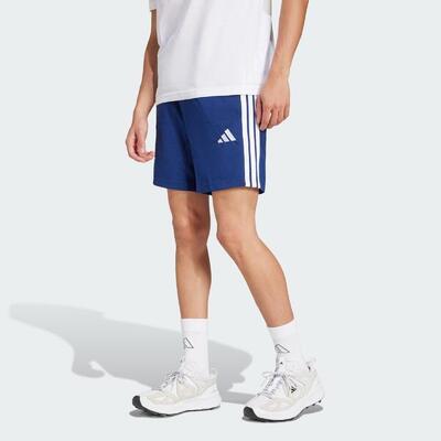 Essentials 3-stripes single jersey short 7-inch
