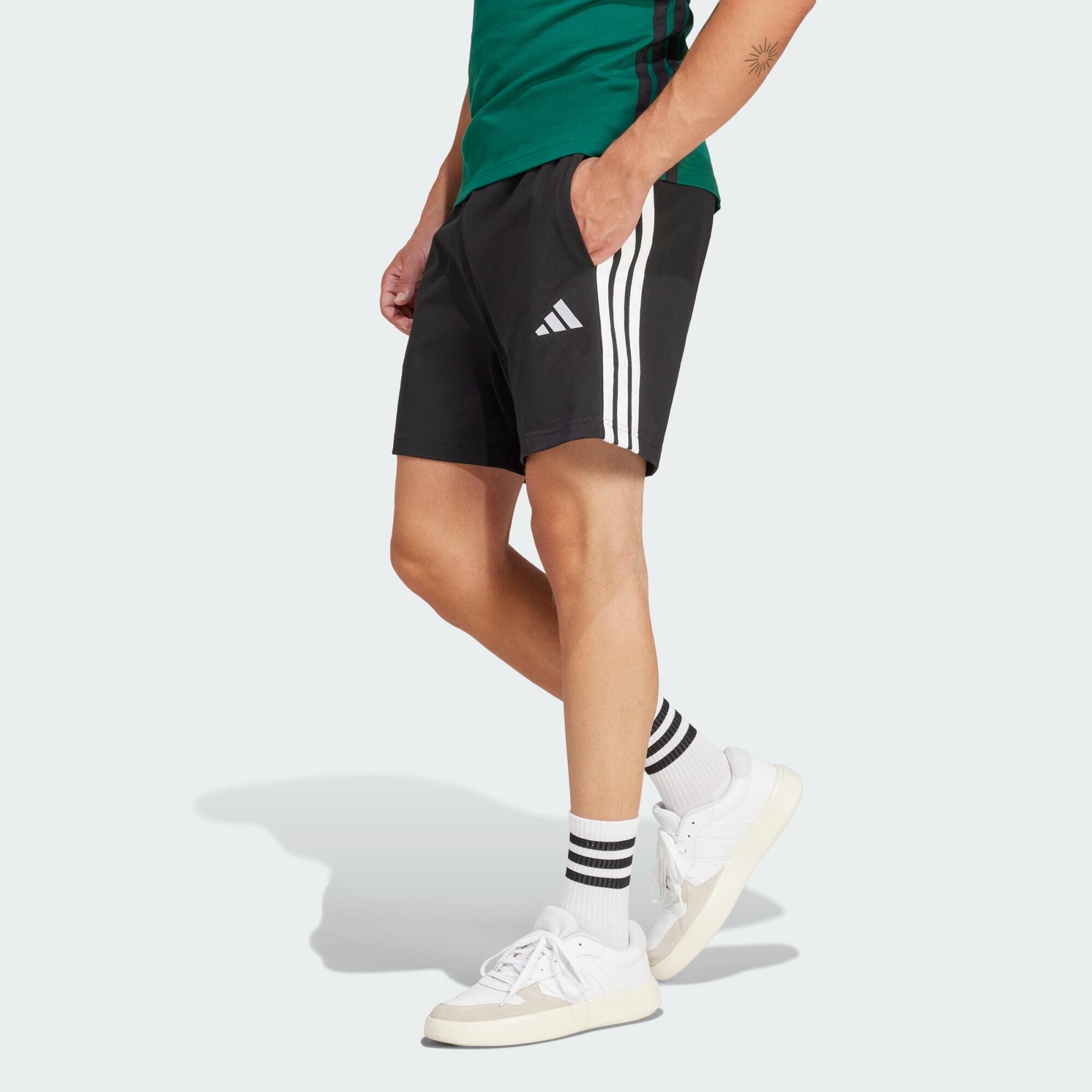 ADIDAS Pantalón corto Essentials Single Jersey 7-Inch 3 bandas
