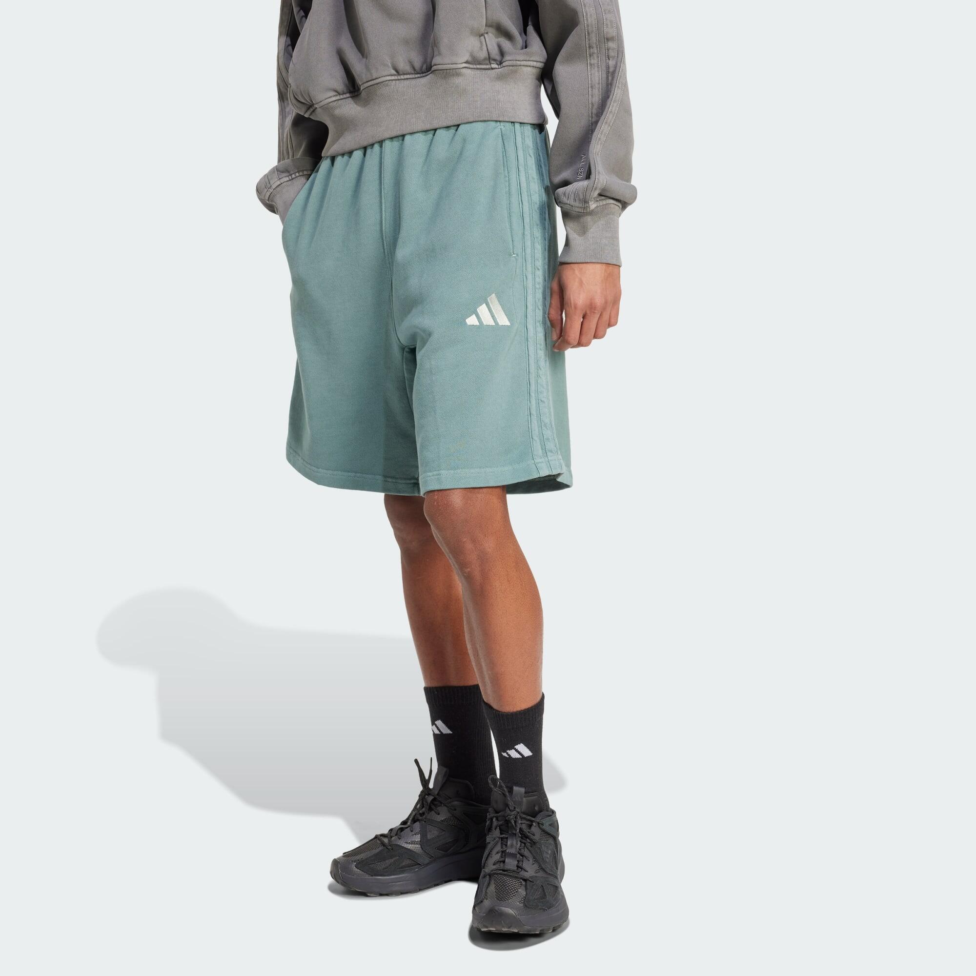 Adidas - Short Délavé French Terry All Szn 20,3 Cm - Short - Bleu - S - Decathlon