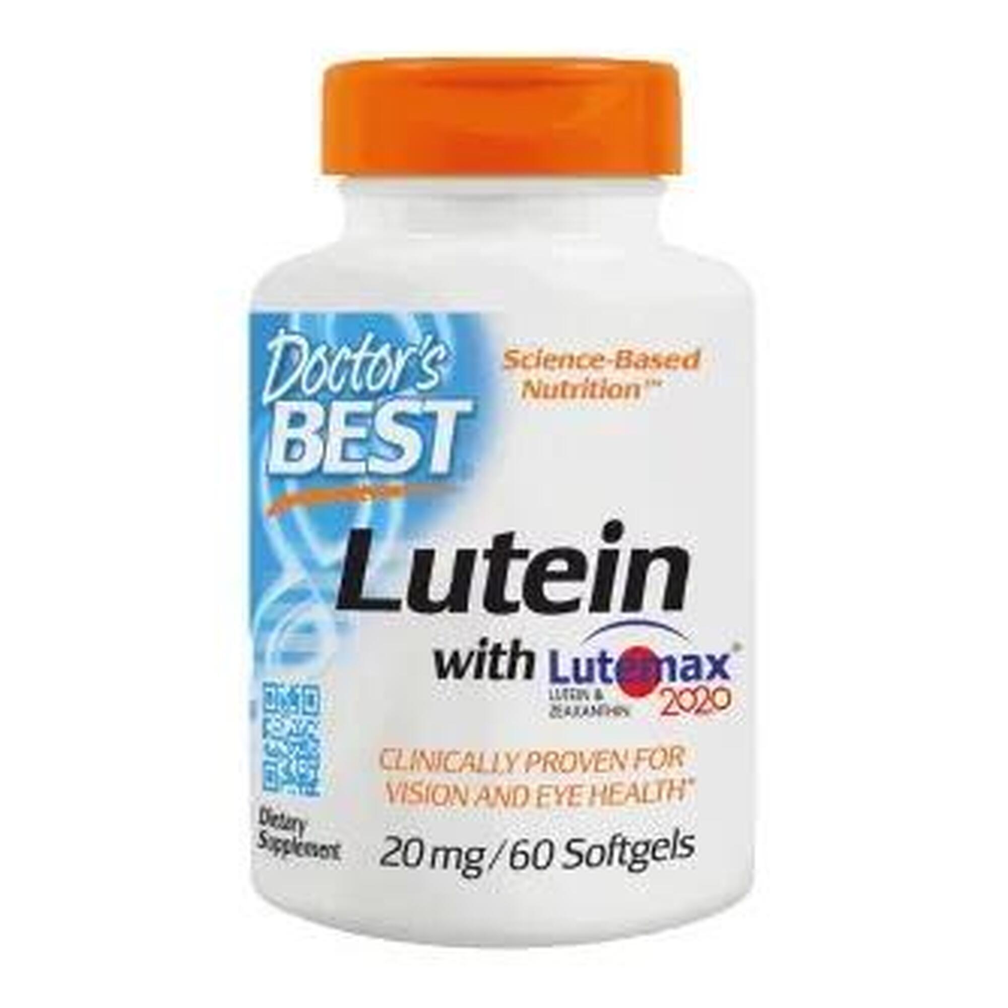 Luteina + Lutemax 20mg Doctor's Best 60 kapsułek miękkich