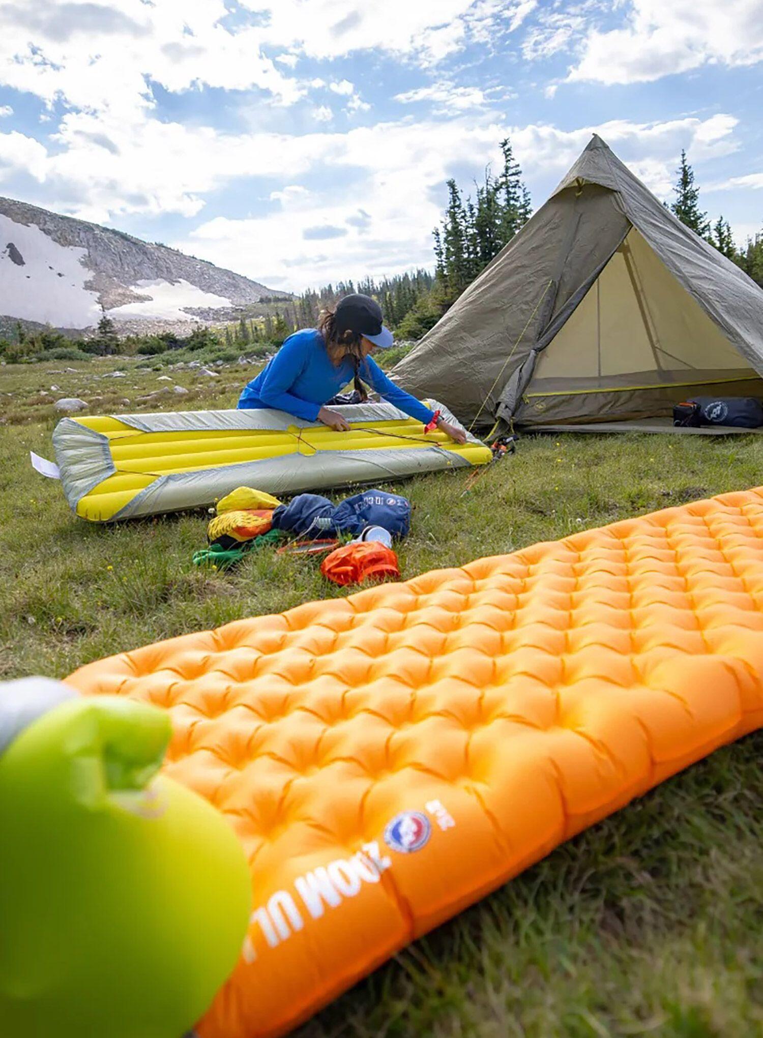 Materac dmuchany Big Agnes Zoom Ul Insulated Wide Reg - amber glow 2/3
