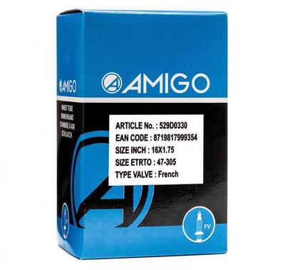 Amigo binnenband 16 x 1.75 (47-305) fv 48 mm