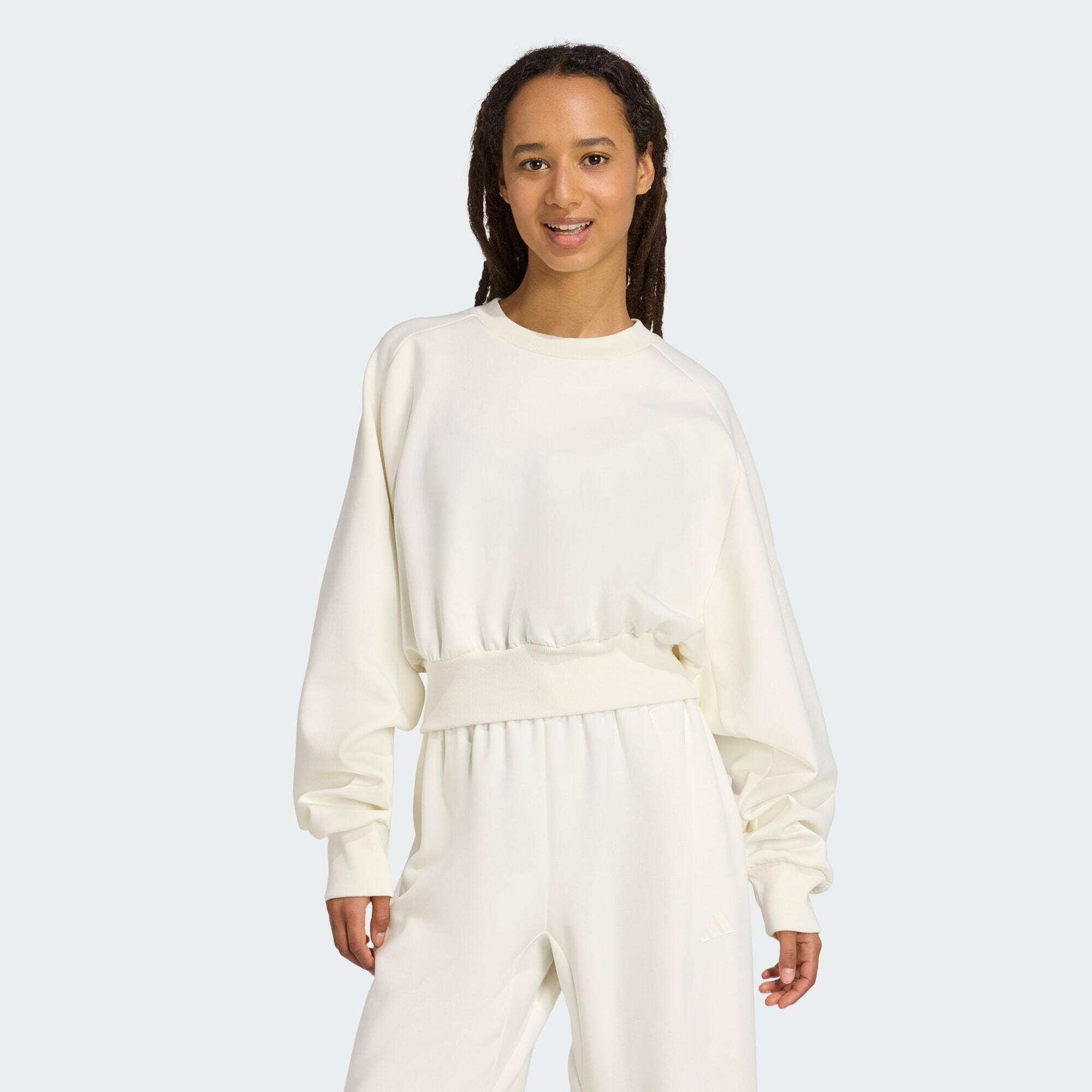 Adidas - Sweat-shirt Ample Soft Lux - Survêtement De Sudation - Blanc - 48 Xl - Decathlon