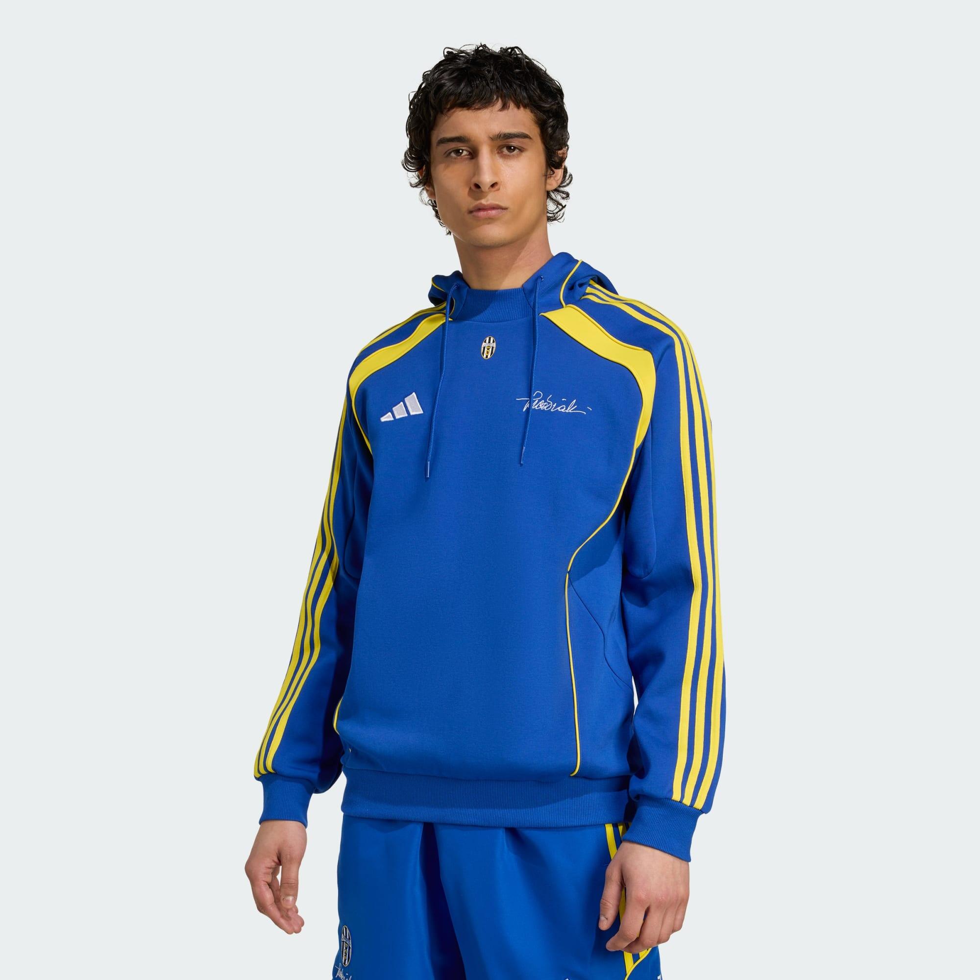 Adidas - Sweat-shirt À Capuche Maille Double Juventus Vialli Pack - Sweat-shirt - Bleu - 36 Xs - Decathlon