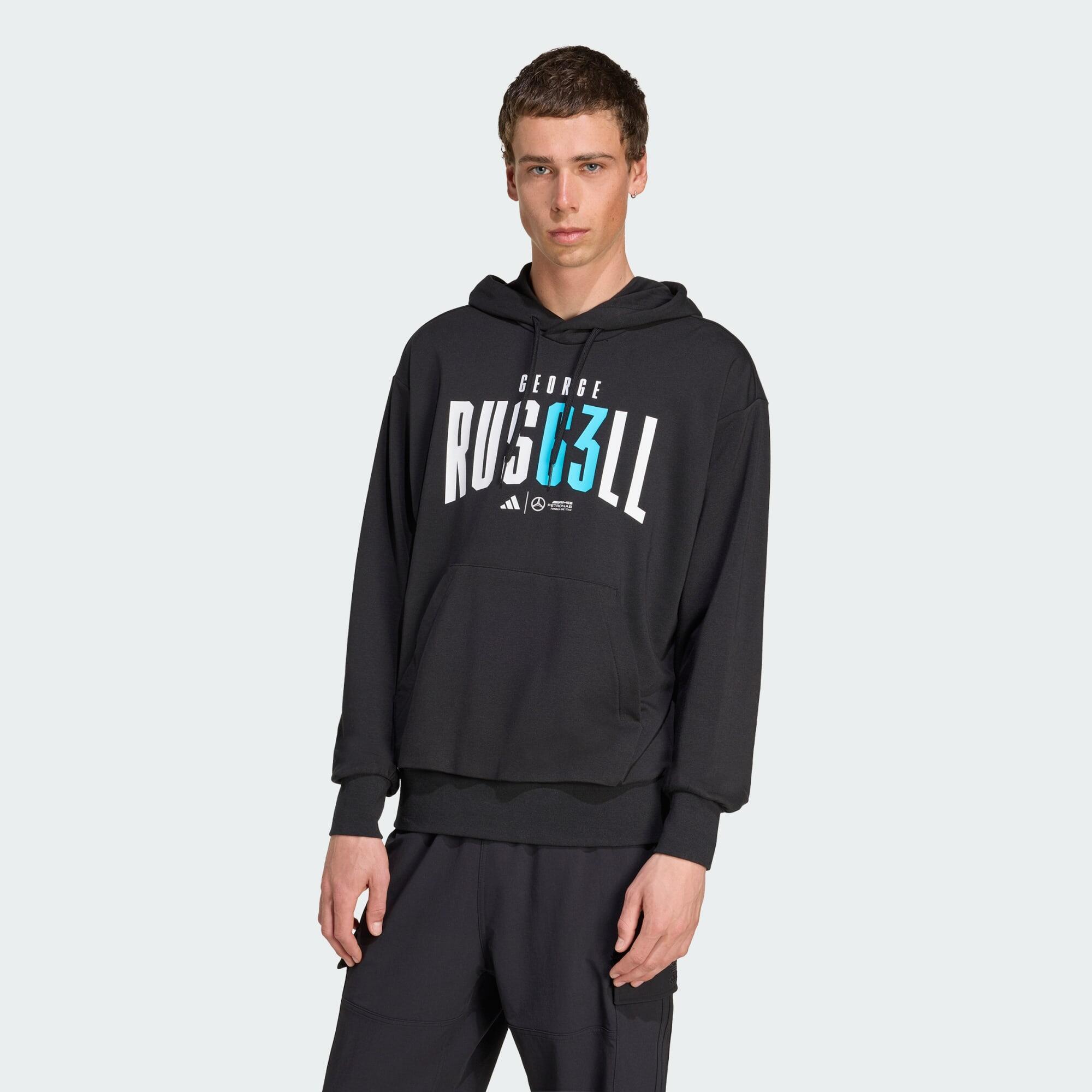 Adidas - Hoodie George Russell Mercedes - Amg Petronas Formula One Team - Sweat-shirt - Noir - 36 Xs - Decathlon
