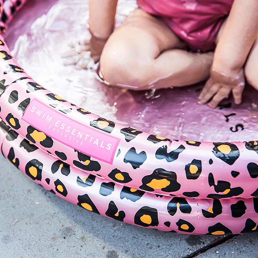 Swim Essentials Baby zwembad panterprint roségoud 60x15 cm 6/7