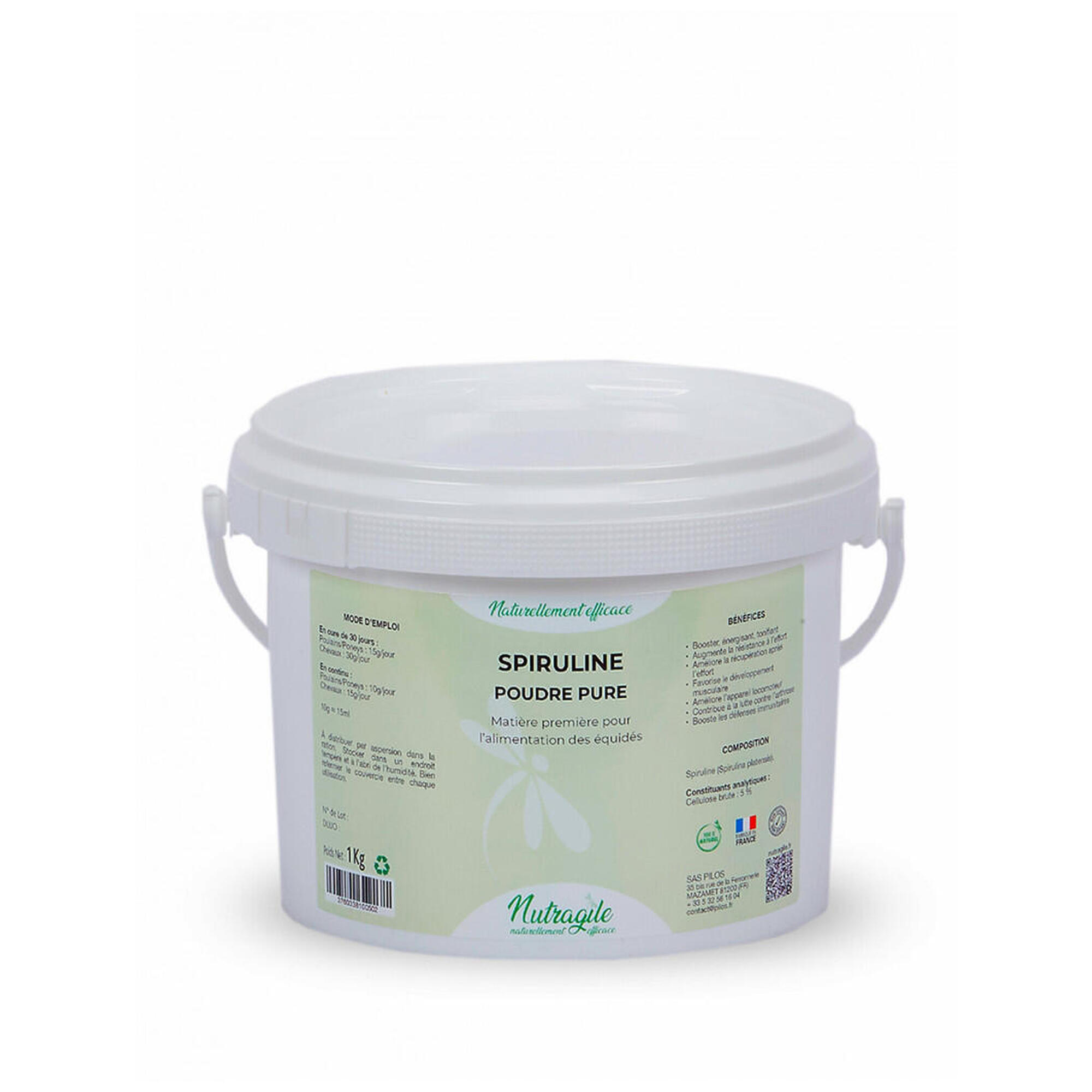 Nutragile - Spiruline Poudre - Complément Alimentaire - 1 Kg - Decathlon