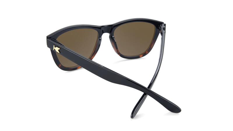 Adult Sunglasses - Category 3 polarised -  Glossy Black and Tortoise Shell Fade 4/5
