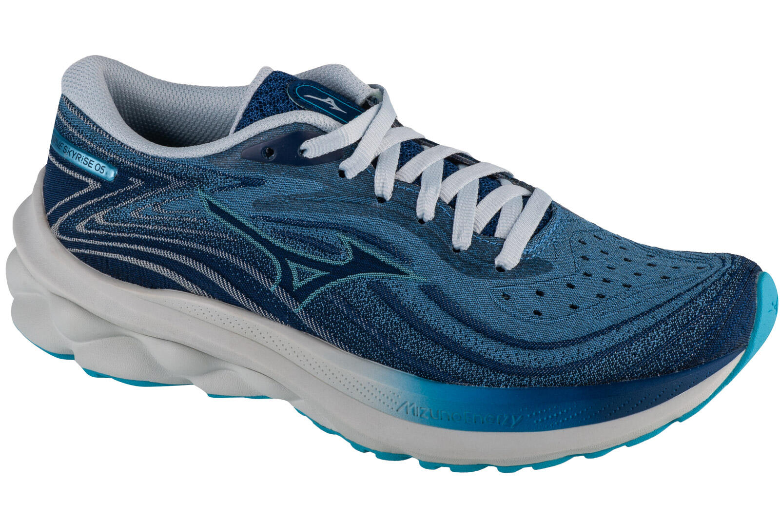 Hardloopschoenen Vrouw Mizuno Wave Skyrise 5 Blauw 1/6