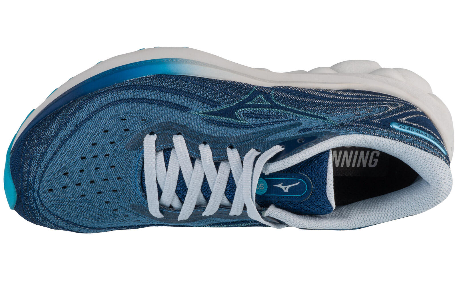 Hardloopschoenen Vrouw Mizuno Wave Skyrise 5 Blauw 3/6