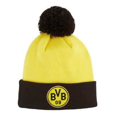 CAP PUMA BVB Borussia Dortmund Ess Pom Beanie Adult Geel Adulto