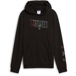 Capot Puma Ess Logo Lab Execution Hoodie Tr B, Noir, Enfants