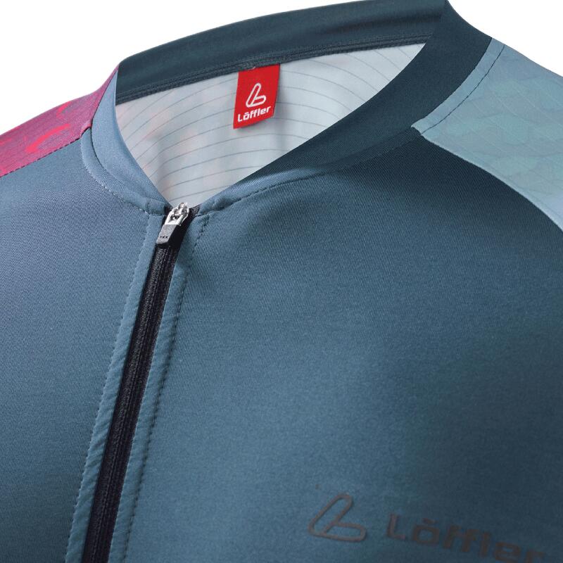 Maglia da ciclismo a maniche corte FZ Statement Glam Dark Petrol uomo – Blu 5/5