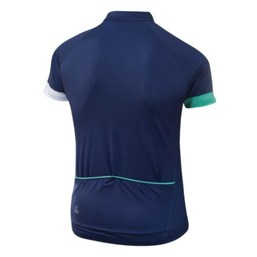 Chemise de cyclisme manches courtes W Bike Jersey HZ Rise femmes - Bleu