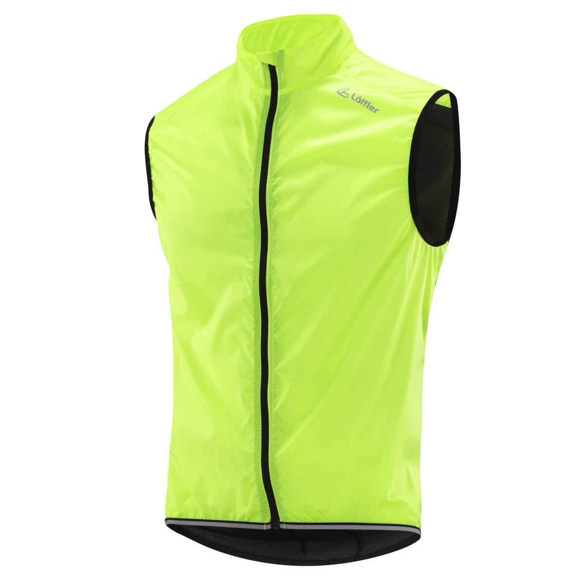 LOEFFLER Gilet da ciclismo senza maniche M Bike Vest Windshell - Giallo neon