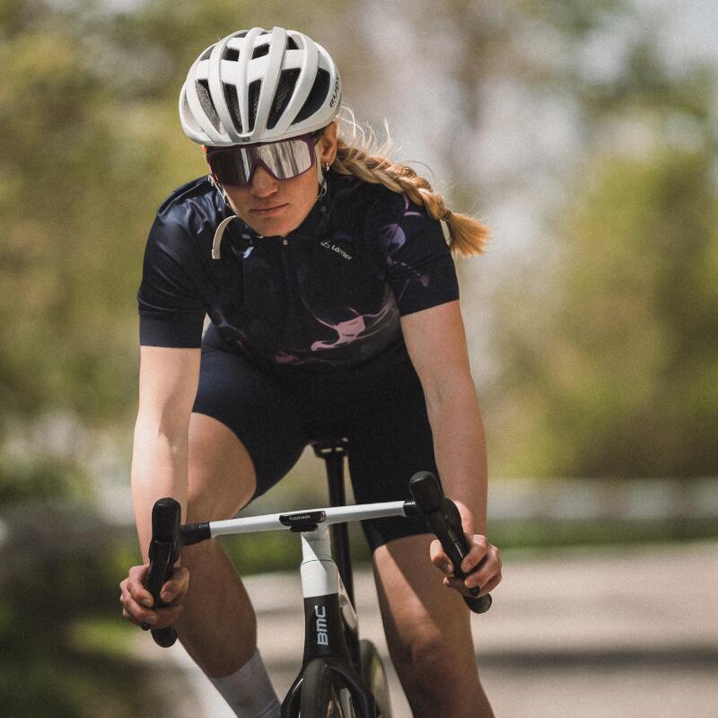 Maillot de cyclisme à manches courtes HZ Serenade Mid femme – Bleu foncé 5/5