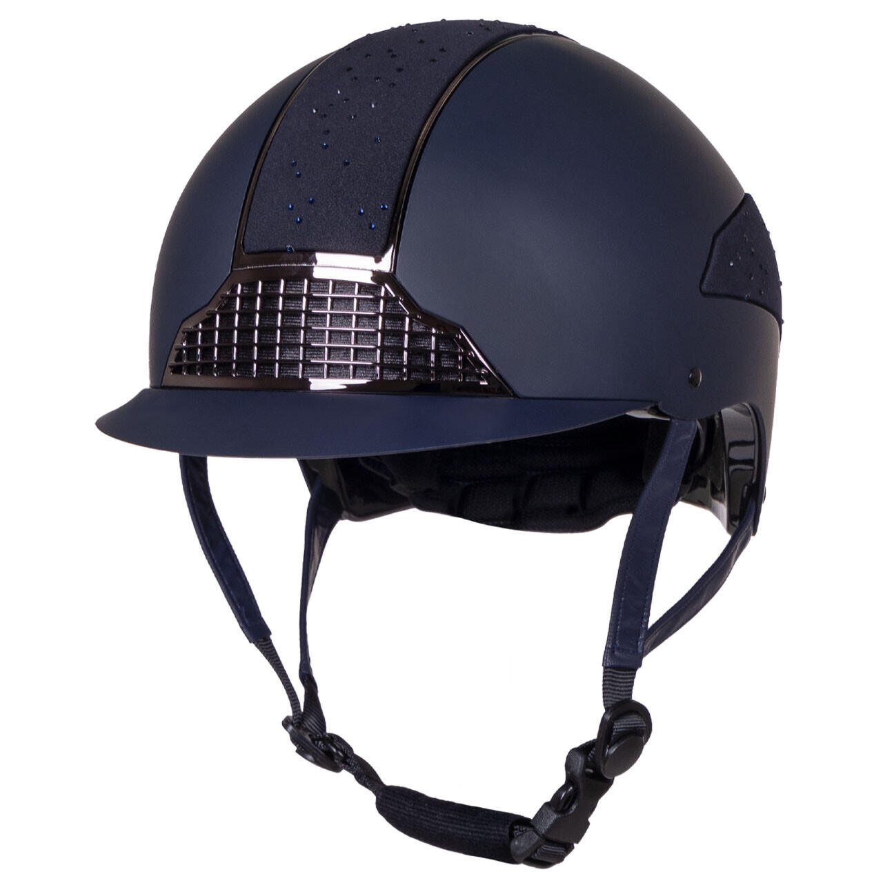 QHP Casco da equitazione con visiera standard QHP Ohio