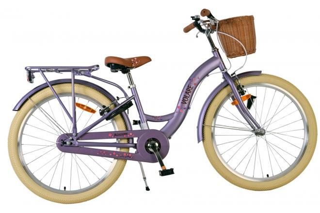VOLARE BICYCLES Volare Blossom Meisjesfiets - 24 Inch - Paars - Veilig en Stijlvol