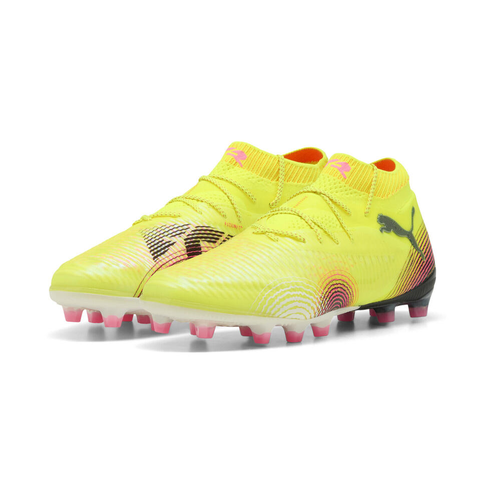 Buty piłkarskie FUTURE 8 ULTIMATE AG PUMA Yellow Alert Black Sun Struck Pink