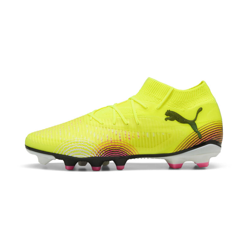 Buty piłkarskie FUTURE 8 PRO FG/AG PUMA Yellow Alert Black Sun Struck Pink