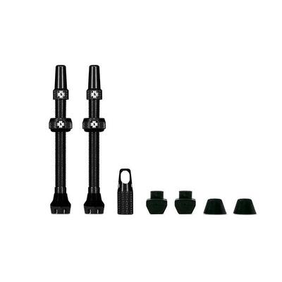 V2 ventielen voor tubeless banden - zwart - mtb & road
