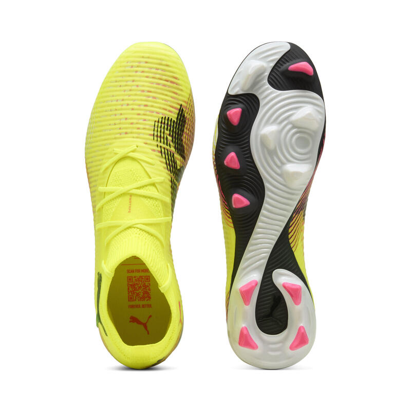 Buty piłkarskie FUTURE 8 PRO FG/AG PUMA Yellow Alert Black Sun Struck Pink