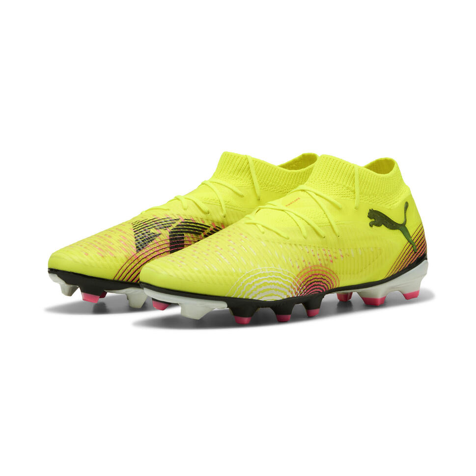 Buty piłkarskie FUTURE 8 PRO FG/AG PUMA Yellow Alert Black Sun Struck Pink