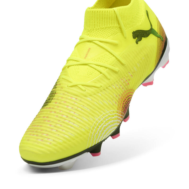 Buty piłkarskie FUTURE 8 PRO FG/AG PUMA Yellow Alert Black Sun Struck Pink