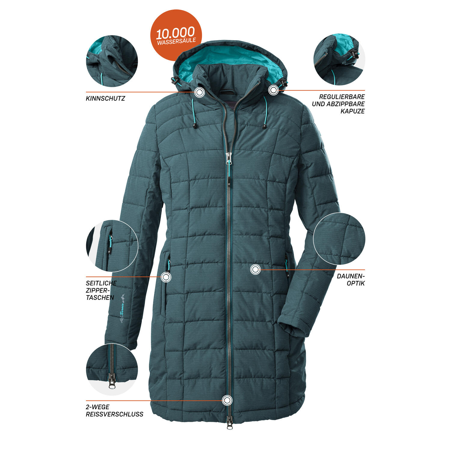Damen Steppparka Skane 4/7