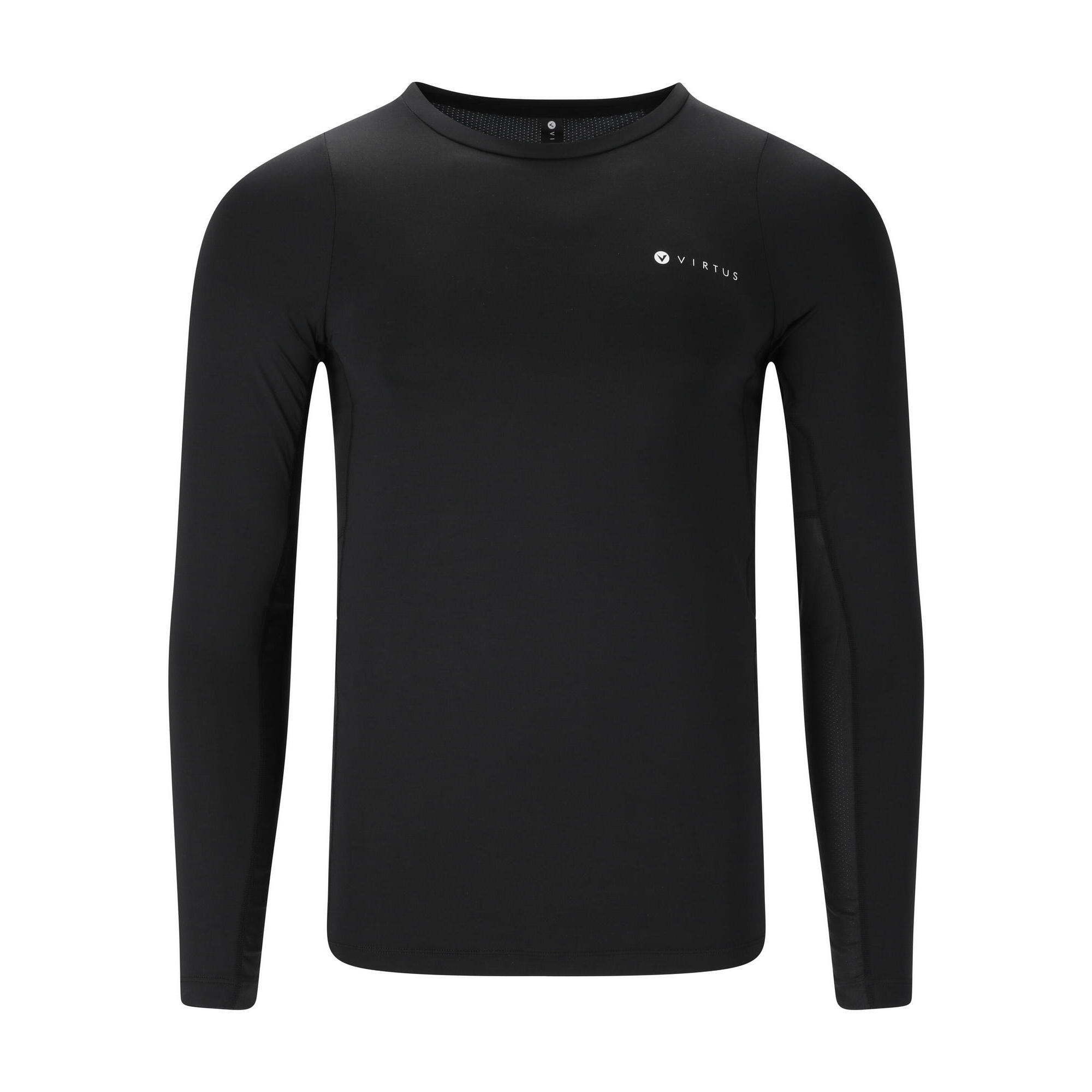 Virtus - Maillot De Compression Manches Longues Virtus Jasp - Maillot Manches Longues - Noir -  Xl - Decathlon