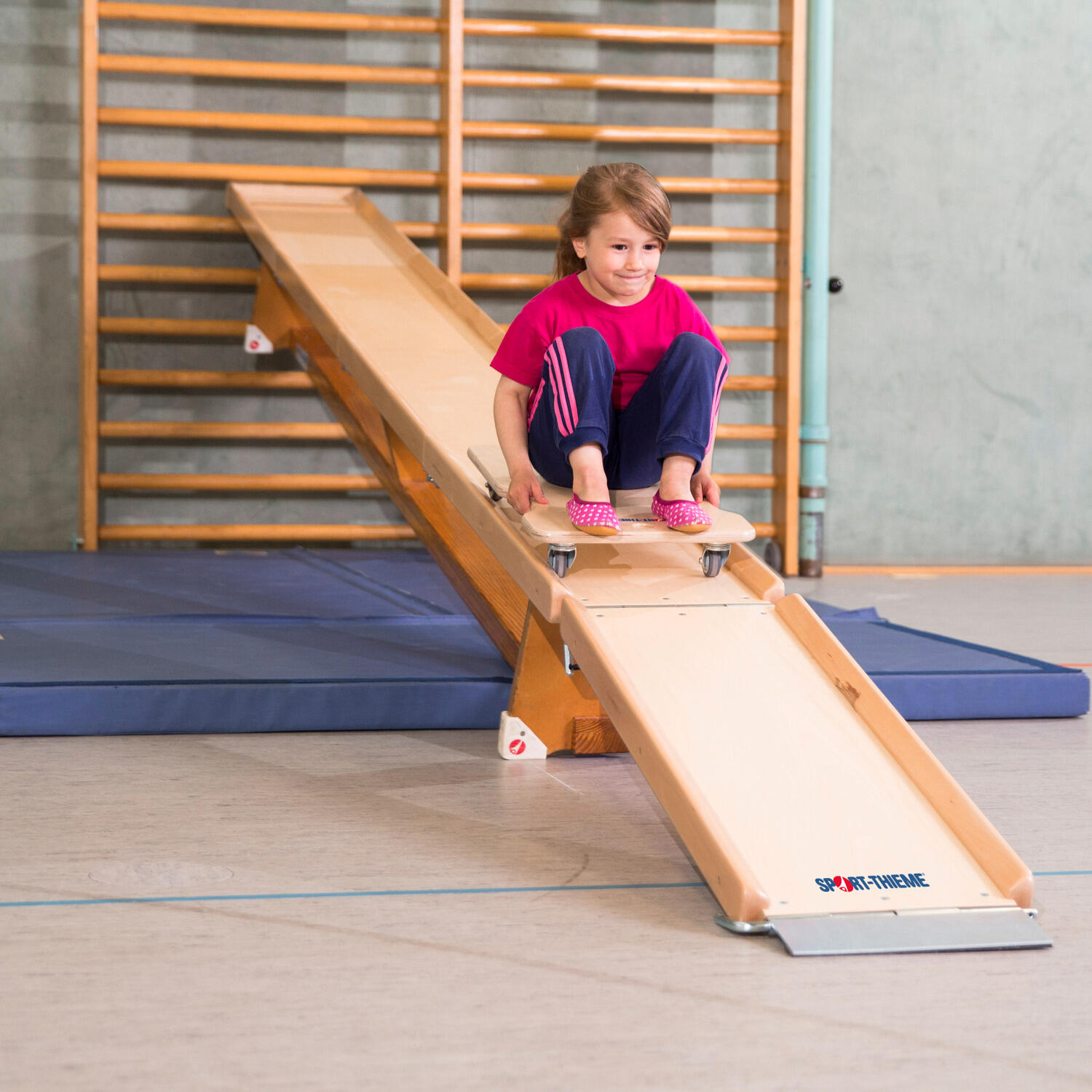 Rollbrettbahn-Set Flizzer Für Turnbank 3 m Kinderturnen Unisex Holz 4/6