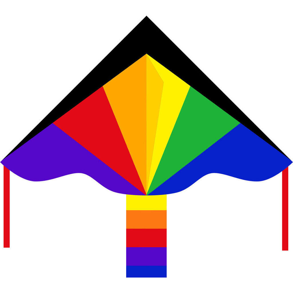 Children's kite HQ Simple Flyer 120 Rainbow 102145 Rainbow 120 x 75 cm