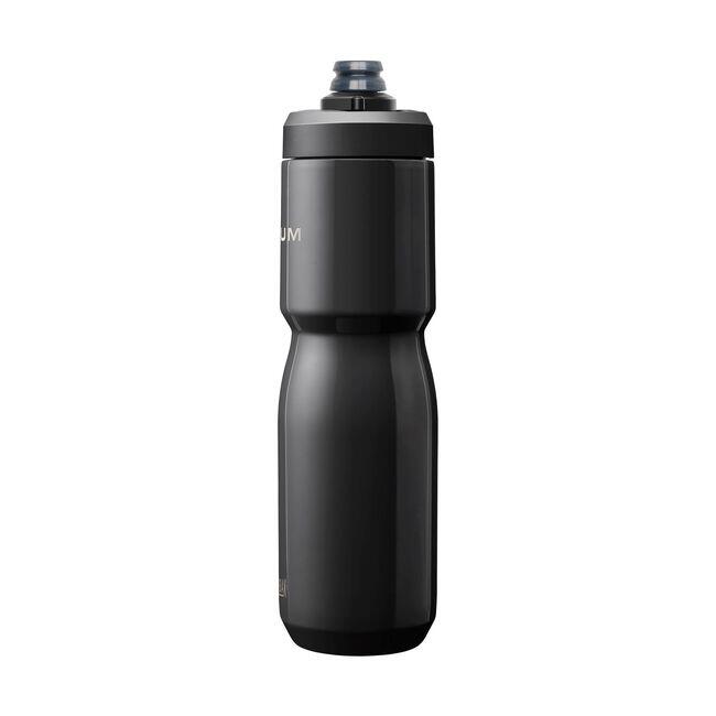 Waterfles monochrome roestvrij staal 500ml - Podium Insulated steel zwart 2/2