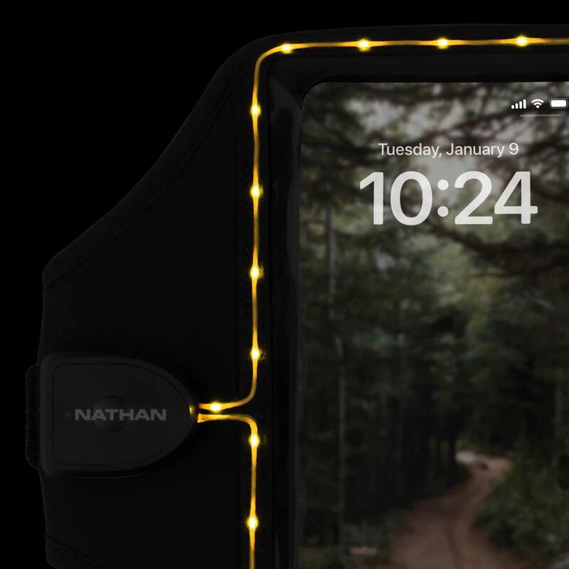 Brassard running pour téléphone "Laser Light 5K" Nathan
