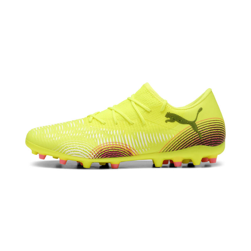 Buty piłkarskie FUTURE 8 MATCH MG niskie PUMA Yellow Alert Black Sun Struck Pink