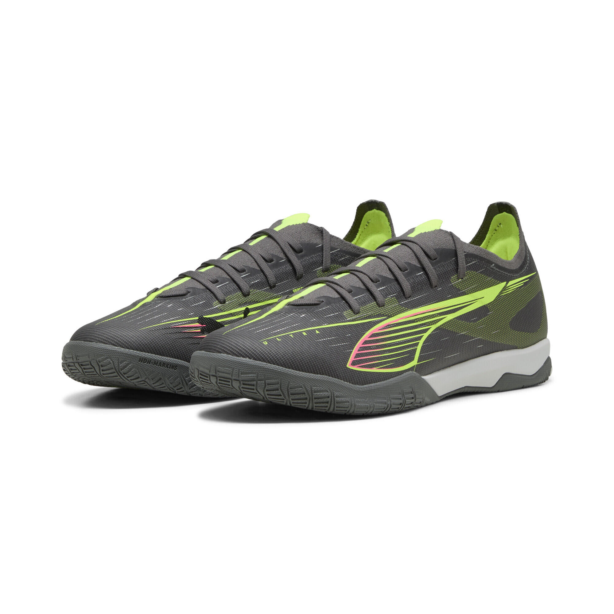 Puma - Chaussures De Futsal Ultra 5 Match Puma - Chaussures De Football - Bleu|gris|jaune - 44 - Decathlon