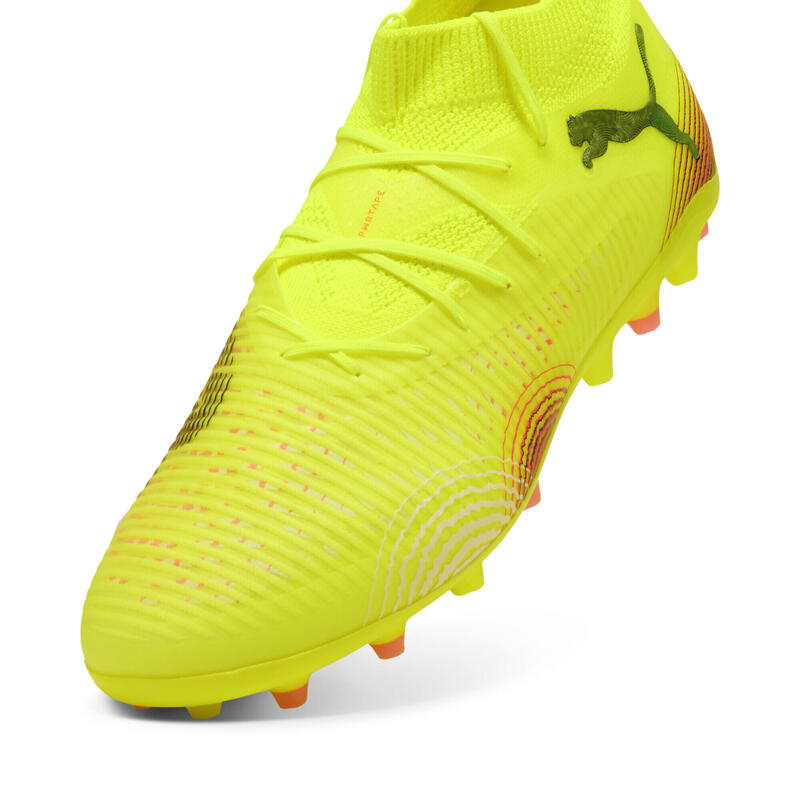 Buty piłkarskie FUTURE 8 PRO MG PUMA Yellow Alert Black Sun Struck Pink