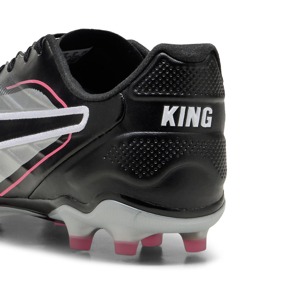 Buty piłkarskie KING Pro FG/AG PUMA Silver Black Sun Struck White Metallic Pink