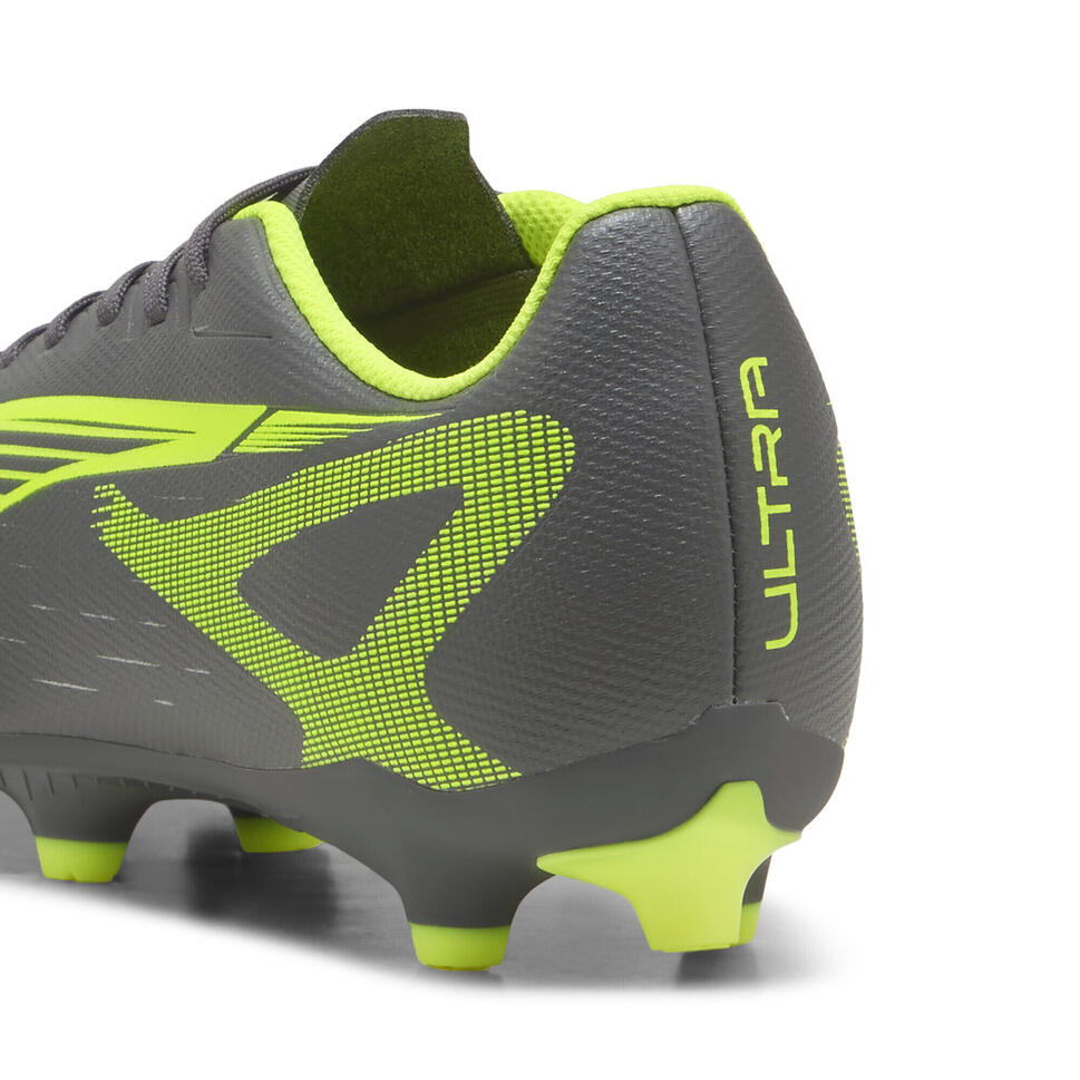 Buty piłkarskie ULTRA 5 PLAY FG/AG PUMA Matte Aged Silver Yellow Alert Blue Gray