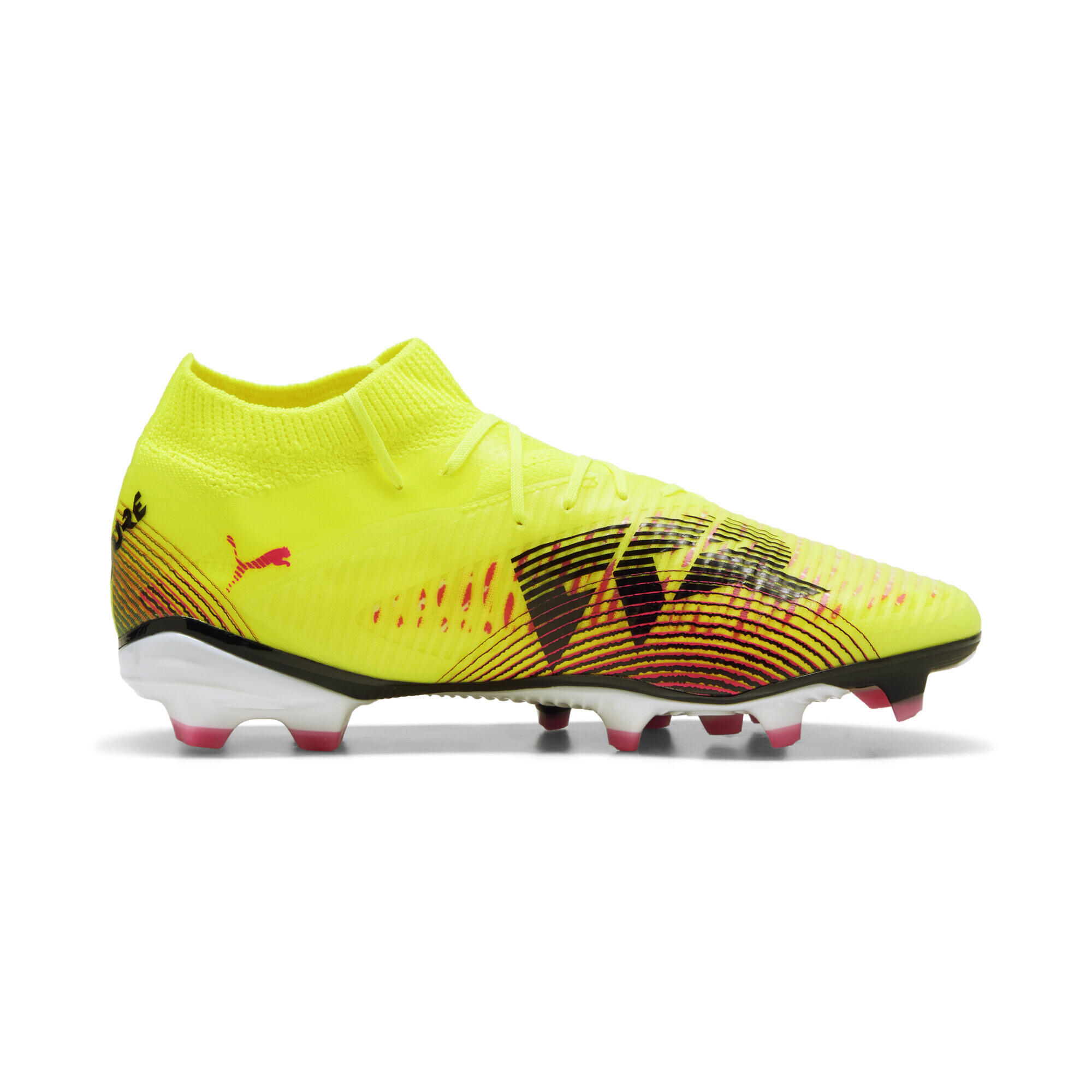FUTURE 8 PRO FG/AG Fußballschuhe Damen PUMA Yellow Alert Black Sun Struck Pink 5/7