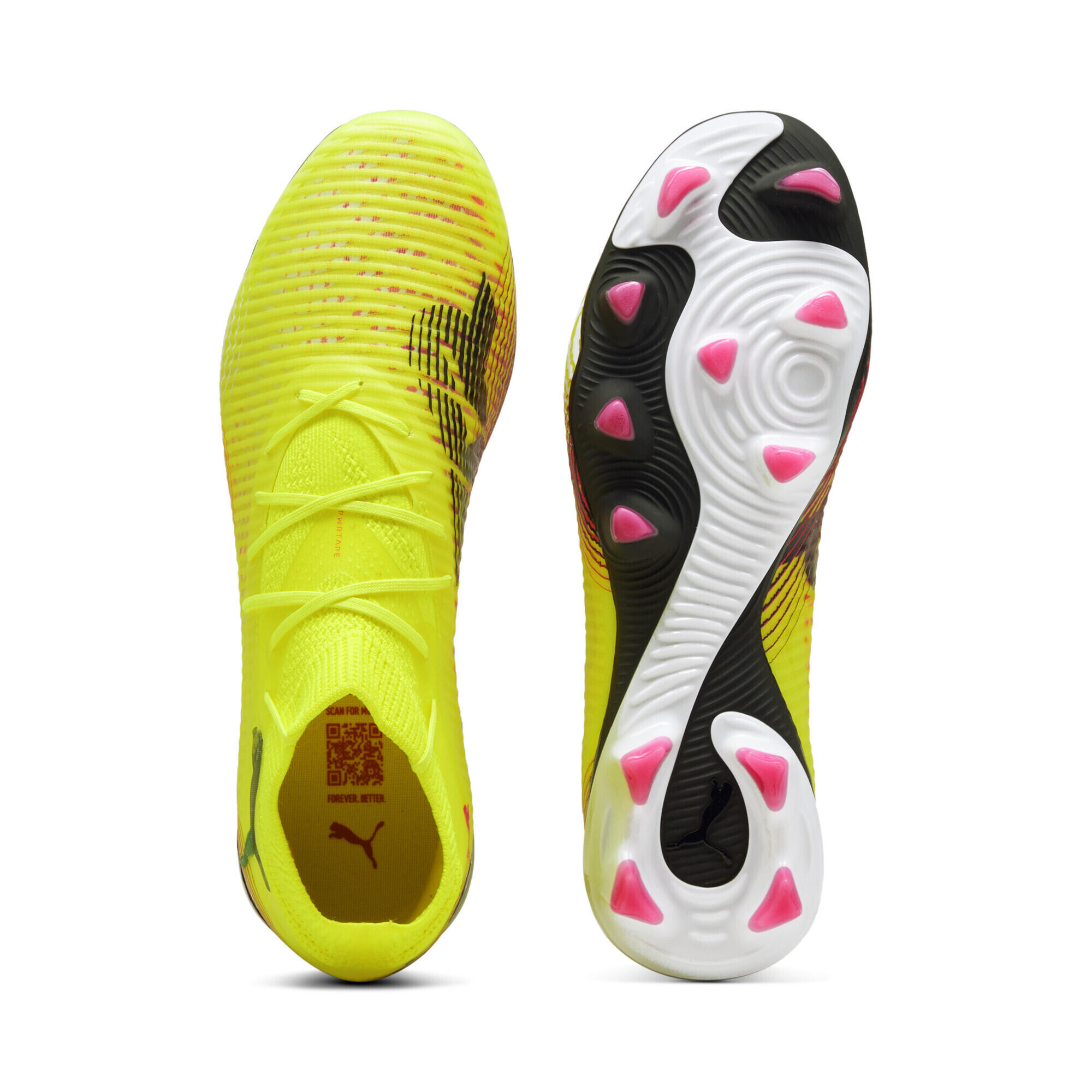 FUTURE 8 PRO FG/AG Fußballschuhe Damen PUMA Yellow Alert Black Sun Struck Pink 4/7