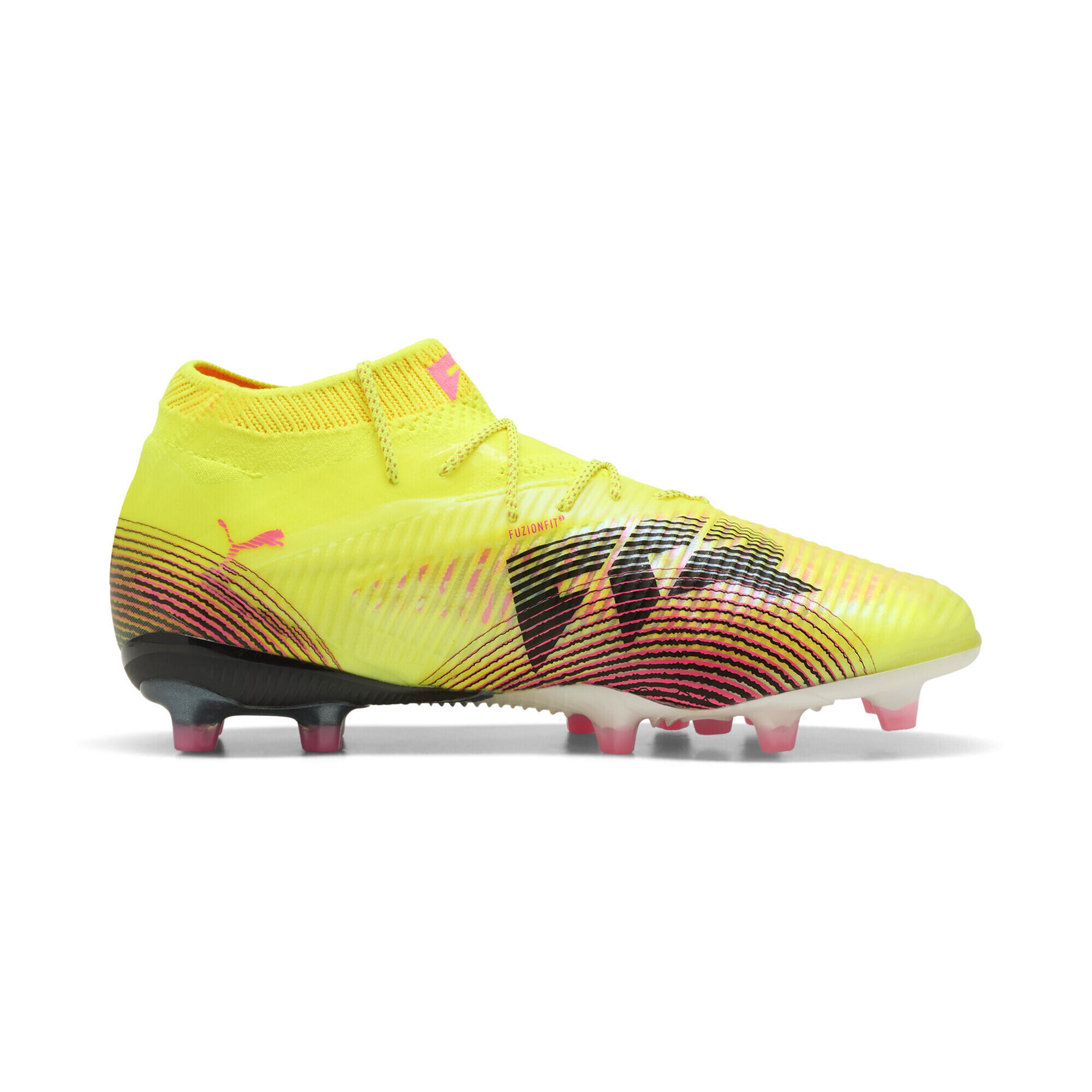 FUTURE 8 ULTIMATE AG Fußballschuhe Damen PUMA Yellow Alert Black Sun Struck Pink 5/7