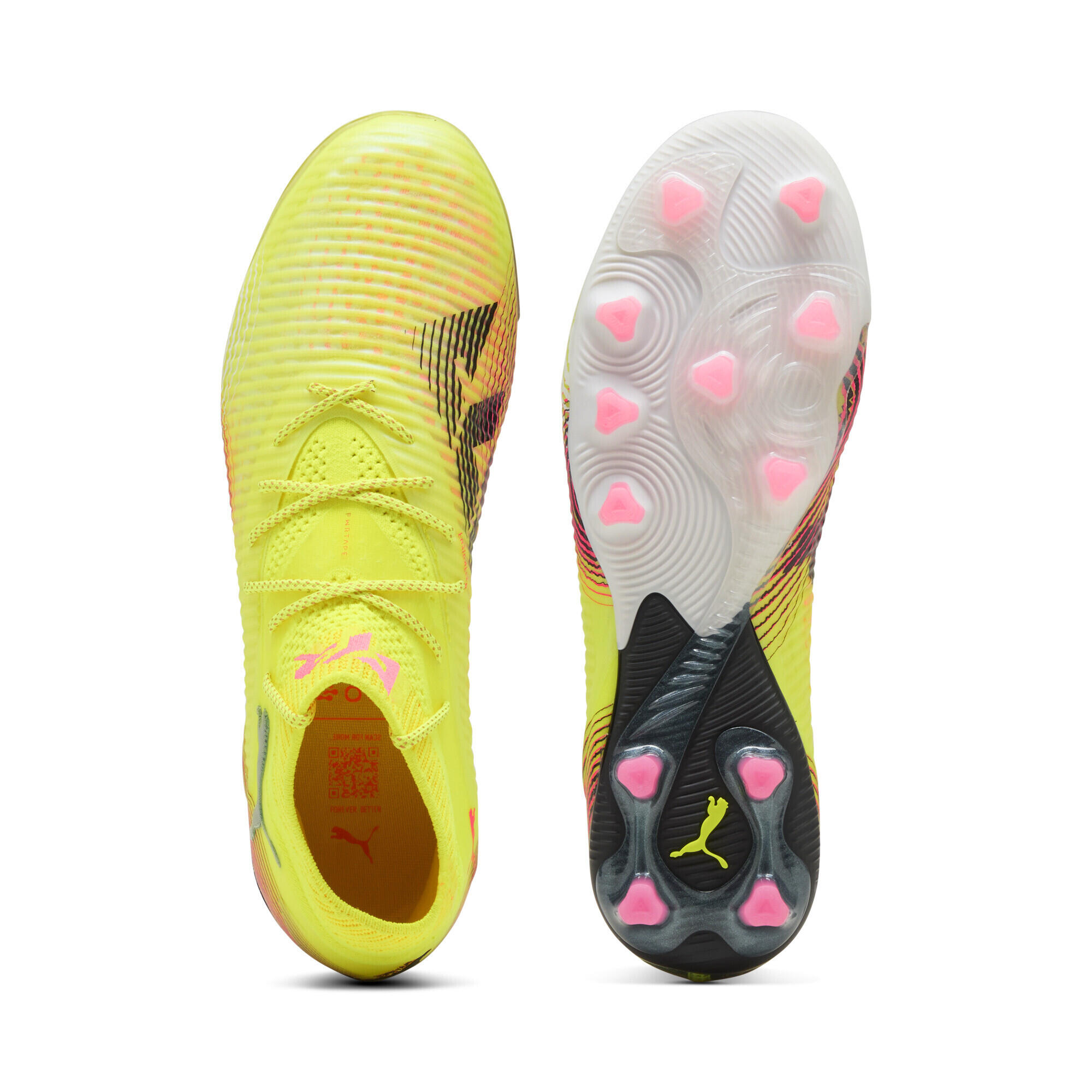 FUTURE 8 ULTIMATE AG Fußballschuhe Damen PUMA Yellow Alert Black Sun Struck Pink 4/7