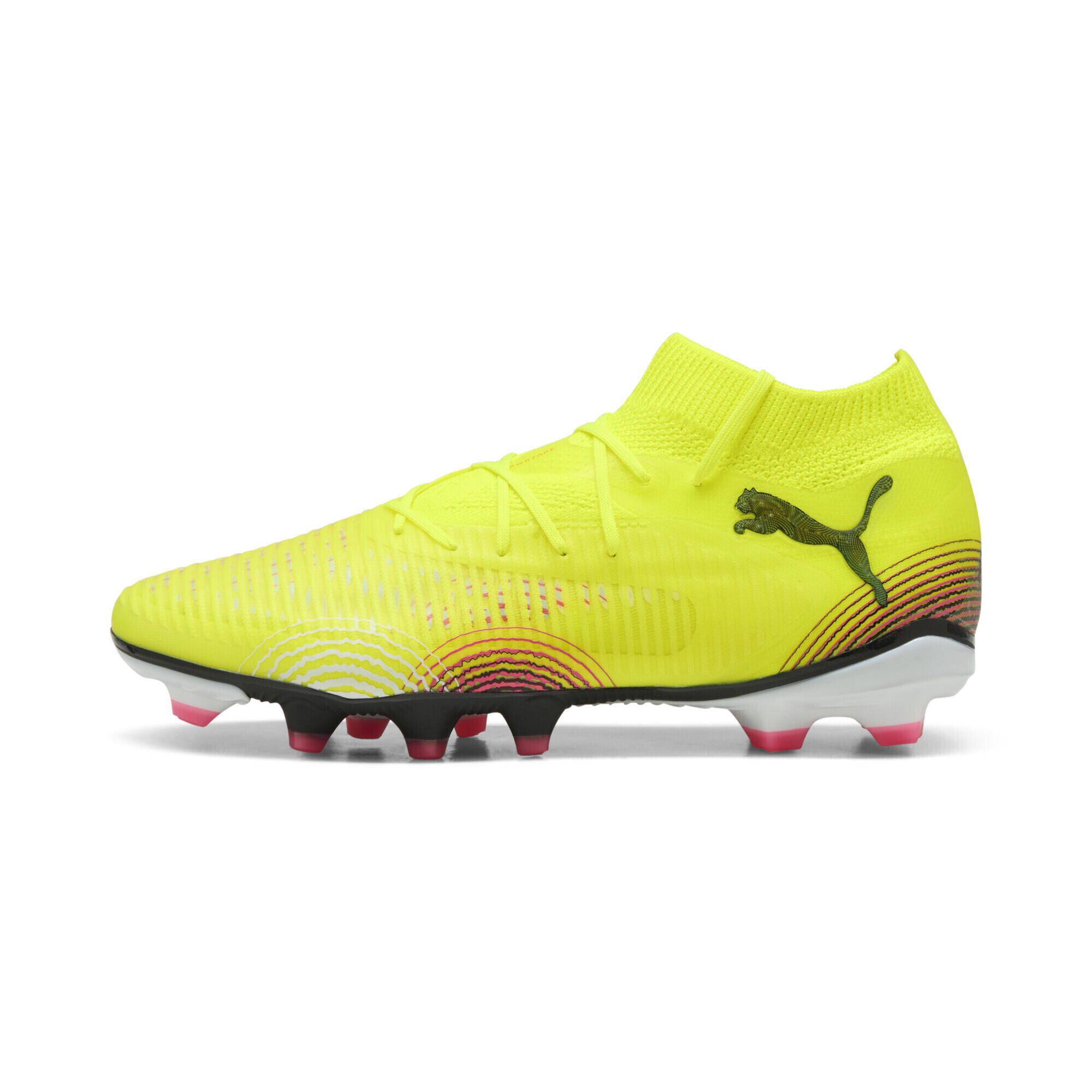 FUTURE 8 PRO FG/AG Fußballschuhe Damen PUMA Yellow Alert Black Sun Struck Pink 3/7