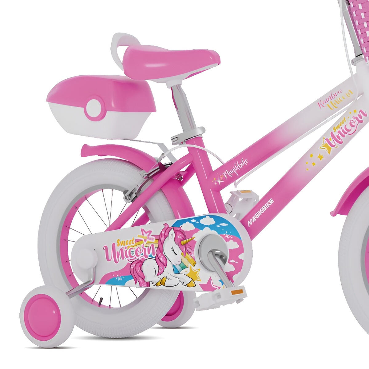 Bicicleta Niños 14 Pulgadas Magikbike Rainbow Unicorn 4-6 años 2/3
