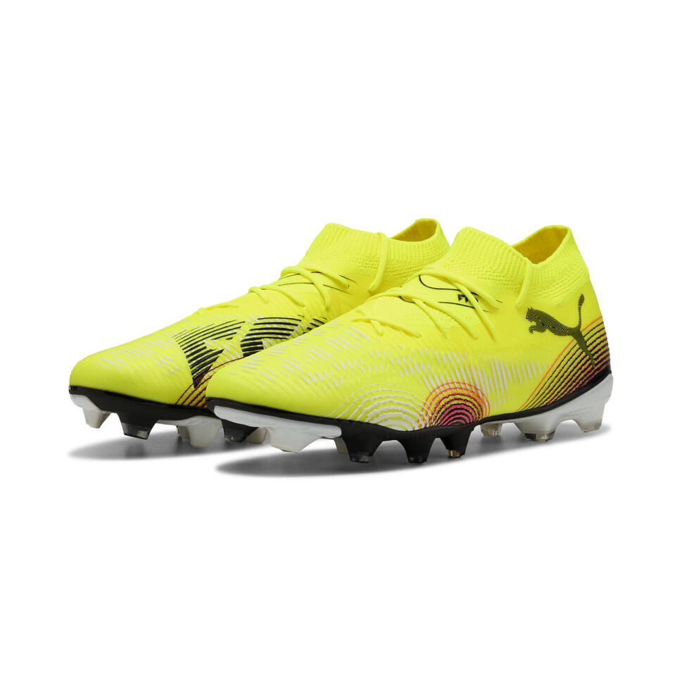 Buty piłkarskie FUTURE 8 MATCH FG/AG PUMA Yellow Alert Black Sun Struck Pink