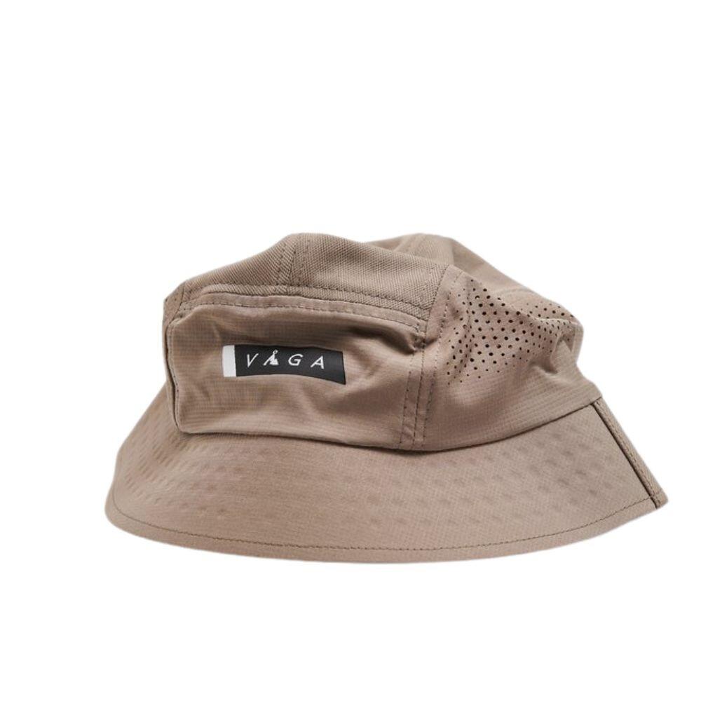Chapéu de balde com penas areia/ preto corrida unisex castanho vaga