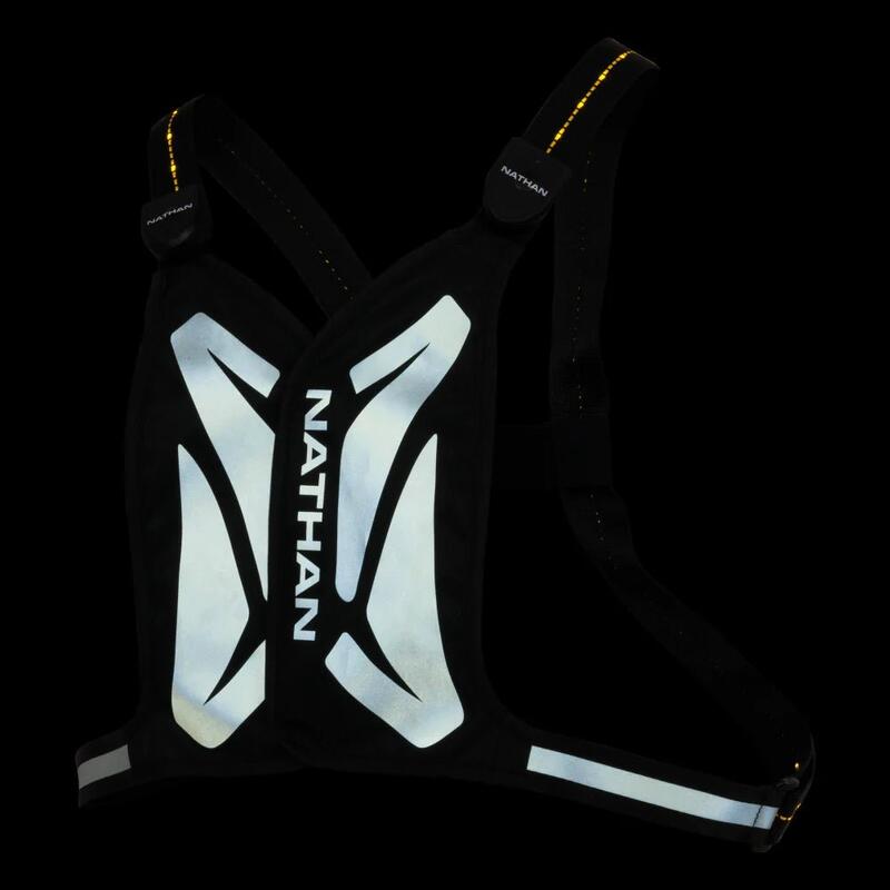 Gilet de running avec éclairage LED réfléchissant "Laser Light Web" Nathan