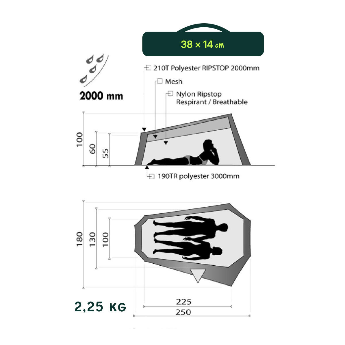 Tenda "Scorpion II Wilsa 4/4