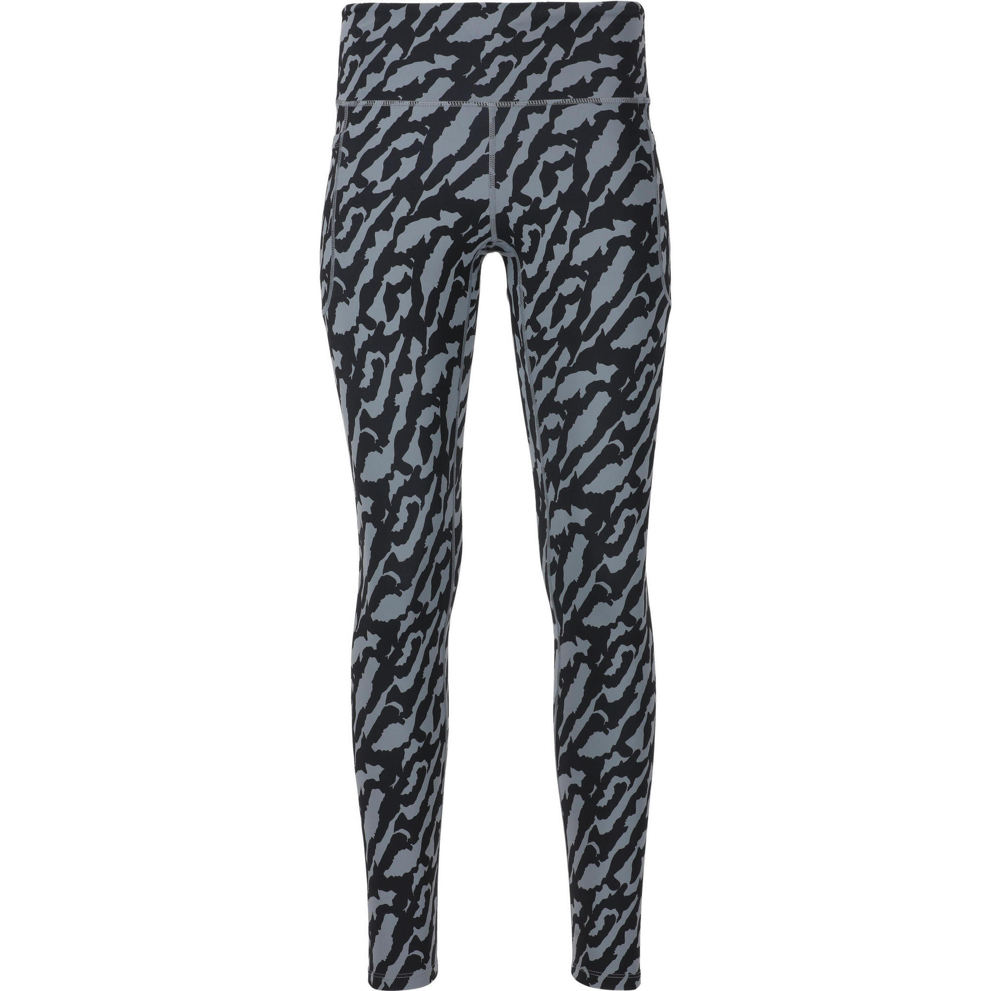 Endurance - Tights Clarane - Collant De Running - Gris|noir - Decathlon
